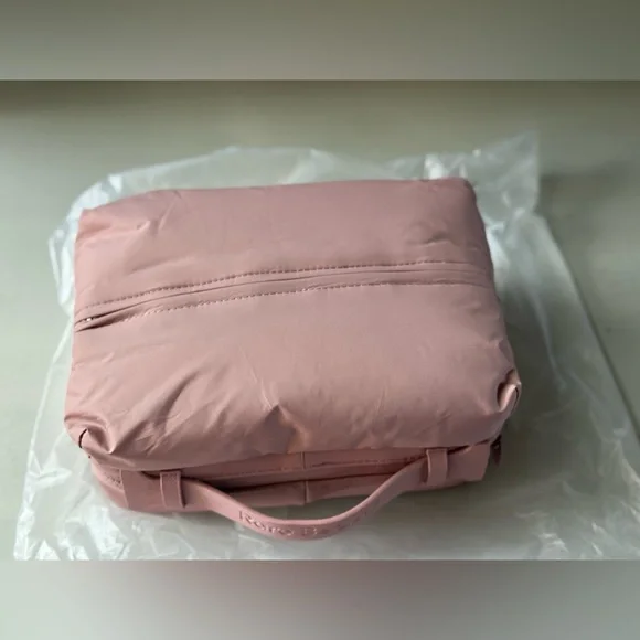 NEW Find Comfort Puffy Toiletry Bag in Mauve by Rare Beauty